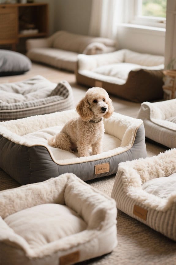 choosing standard poodle bed