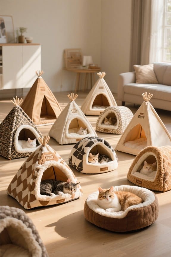 cozy cat bed tents