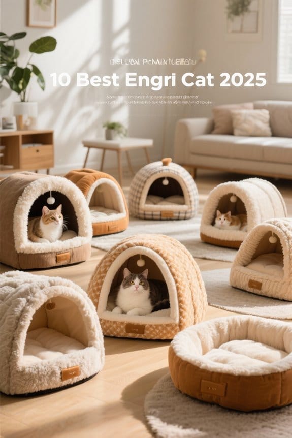 cozy enclosed cat beds