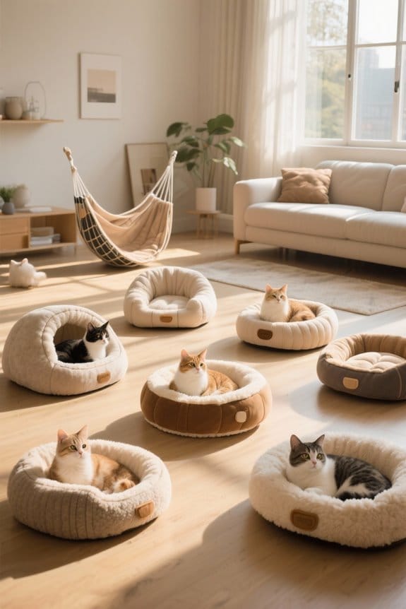 cozy window cat beds