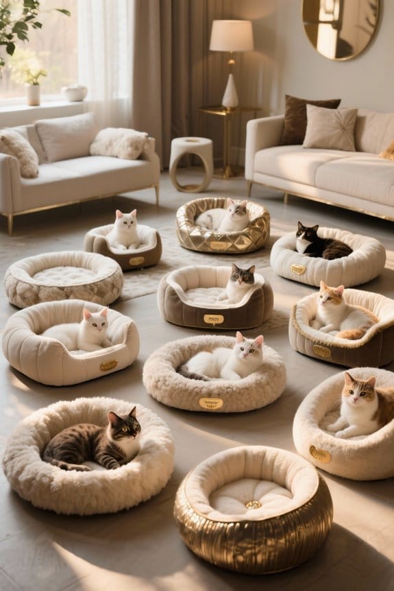 luxury cat beds selection