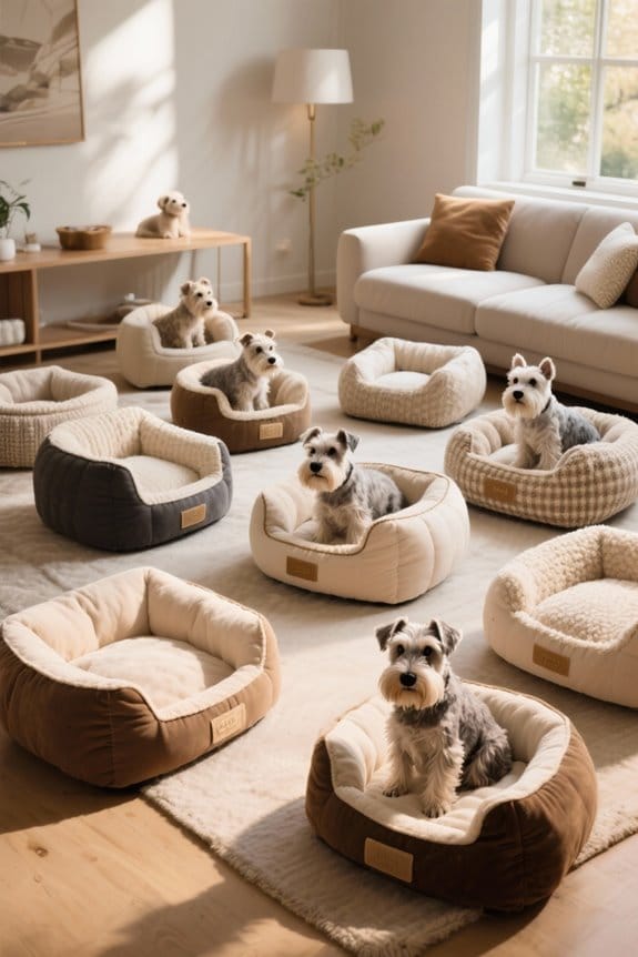 schnauzer pet beds selection