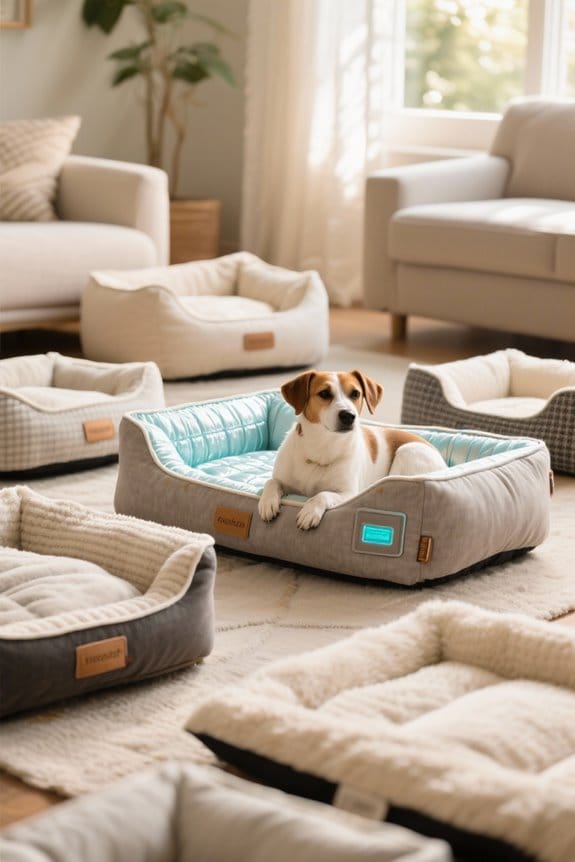 temperature control dog bed