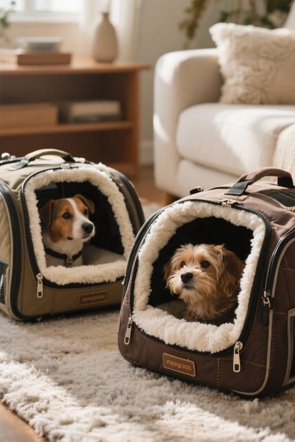 comfortable insulated pet carriers