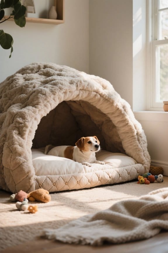 encourage pet cave usage