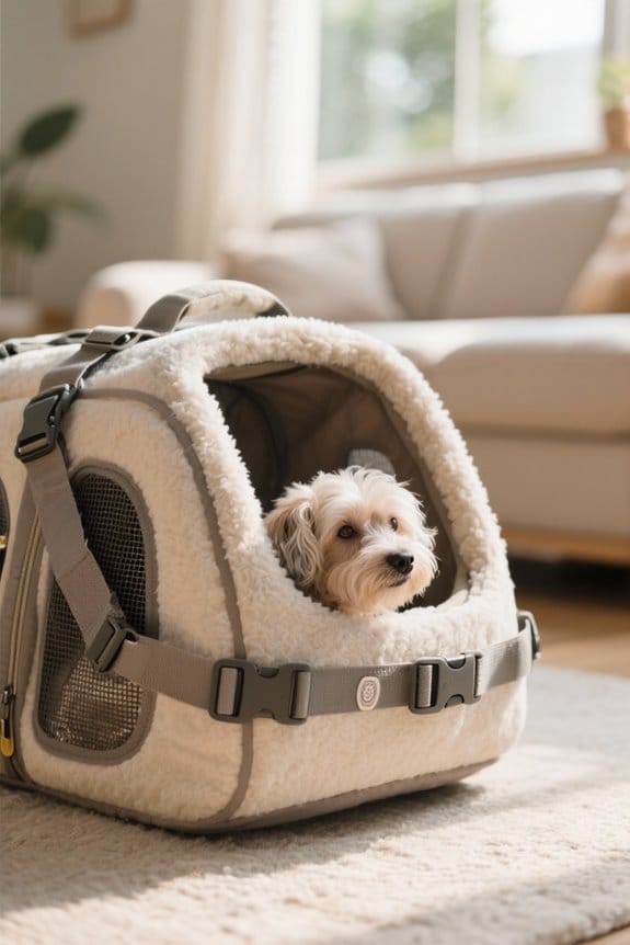 secure adjustable pet carriers