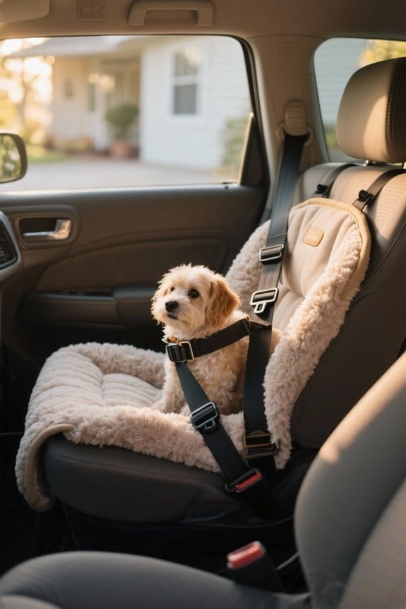 secure pet carrier placement