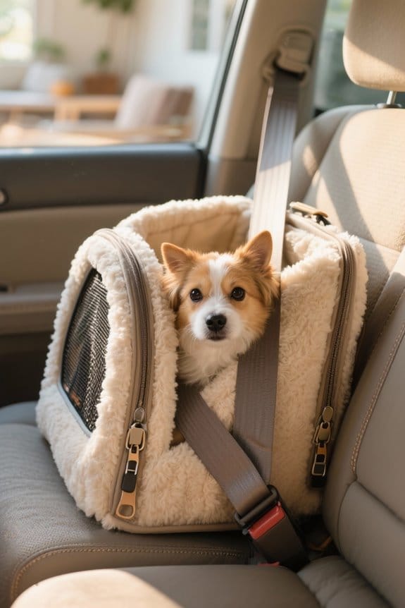 secure your pet carrier